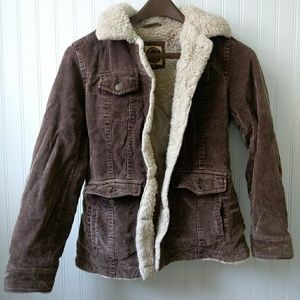 Brown corduroy jacket - giacca five star